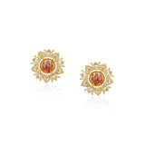Grishma Gold Plated Ram Sita Enamel Zircon Necklace Set