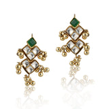 Gold Plated Pacchi Green Onyx Choker Set