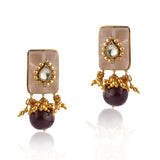 Gold Plated Pacchi Rose Quartz Necklace Set
