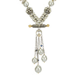 VILANDI ANTIQUE SILVER TASSLE NECKLACE