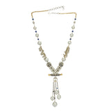 VILANDI ANTIQUE SILVER TASSLE NECKLACE