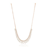 Grishma ROSE Gold Plated Zircon Necklace Set