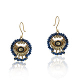 Gold Plated Pacchi Blue Iolite Choker Set