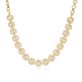 Grishma Gold Plated Kundan Zircon Necklace Set
