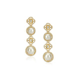 Grishma Gold Plated Kundan Zircon  Pearl Necklace Set