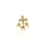 Gold Plated Zircon Nosepin