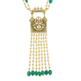 VILANDI GREEN GOLD TASSLE PENDANT