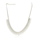 Grishma Silver Plated Zircon Necklace Set