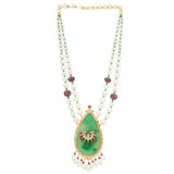 RATNA GREEN PENDANT NECKLACE