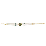 VILANDI PEARL ROUND GREEN CHOKER