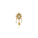 Gold Plated Kundan Pearl Nosepin