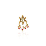 Gold Plated Kundan Pearl Nosepin