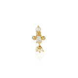 Eswari Gold Plated Zircon Nosepin