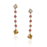 Gold Plated Valentine Kundan Necklace Set