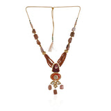 Gold Plated Taraash Kundan Jasper Necklace Set