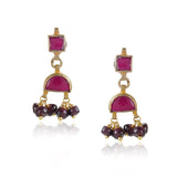 Gold Plated Valentine Kundan Peacock  Necklace Set
