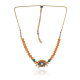Gold Plated Valentine Kundan Gold Choker Set