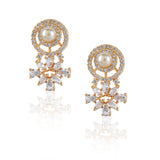 Gold Plated Valentine Pearl Gold Necklace Set
