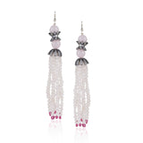 Silver Plated Valentine Zircon Peacock Necklace Set