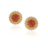 Gold Plated Valentine Coral Choker Set