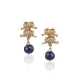 Gold Plated Blue Zircon Necklace Set