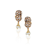 Gold Plated Valentine Zircon Pink Necklace Set