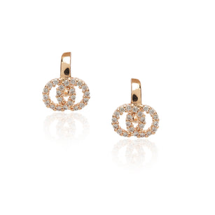 Dainty Rose Plated Zircon Earcuff