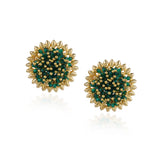 Gold Plated Valentine Green Necklace Set