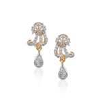 Gold Plated Valentine Zircon Blue Necklace Set