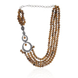 Silver Plated Valentine Zircon Jasper Necklace Set