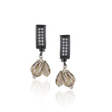 Silver Plated Valentine Victorian Smokey Necklace Set