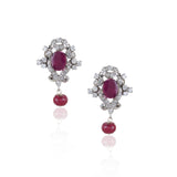 Silver Plated Valentine Victorian Necklace Set