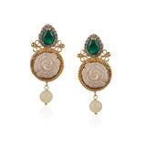 Gold Plated Taraash  Flower Necklace Set