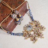 VILANDI BLUE KUNDAN CHOKER SET