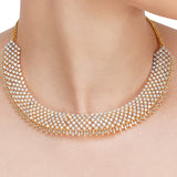Basant Gold Plated Zircon Necklace Set