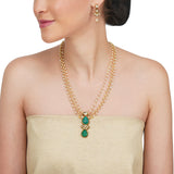 Basant Gold Plated Kundan Necklace Set