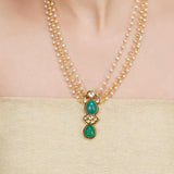 Basant Gold Plated Kundan Necklace Set