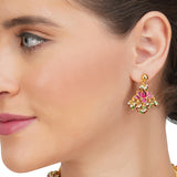Basant Gold Plated Kundan Necklace Set