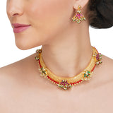 Basant Gold Plated Kundan Necklace Set