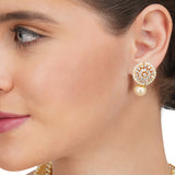 Basant Gold Plated Zircon Necklace Set