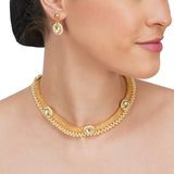 Basant Gold Plated Kundan Necklace Set