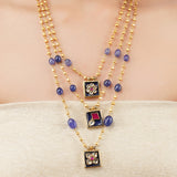 Gold Plated Poorak Kundan Haram Necklace Set