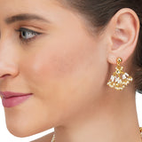 Basant Gold Plated Kundan Pearl Choker Set