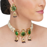 Anokhi  Kundan Fluorite Choker Set