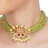 Anokhi  Kundan Peridot Choker