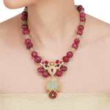 Anokhi  Zircon Kundan Necklace Set