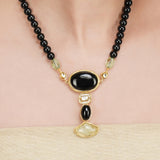 Anokhi  Kundan Black Onyx Necklace Set