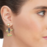 Anokhi  Kundan Enamel Fish Necklace Set