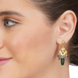 Anokhi  Kundan Lapiz Enamelled Necklace Set