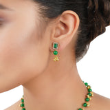 Gold Plated Poorak Zircon Necklace Set